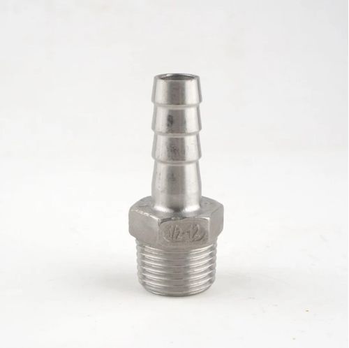 Espigão 1/2" (12 mm) inox 304 c/ entrada rosca macho 1/2" BSP