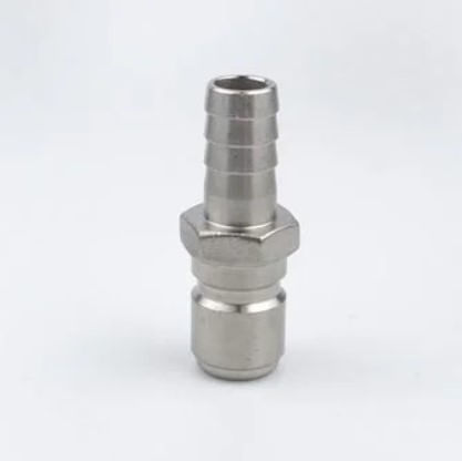 Engate rápido macho de 1/2", em inox 304,  com espigão 1/2"