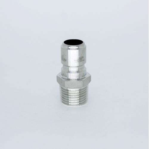 Engate rápido macho de 1/2", em inox 304, com macho 1/2"MNPT