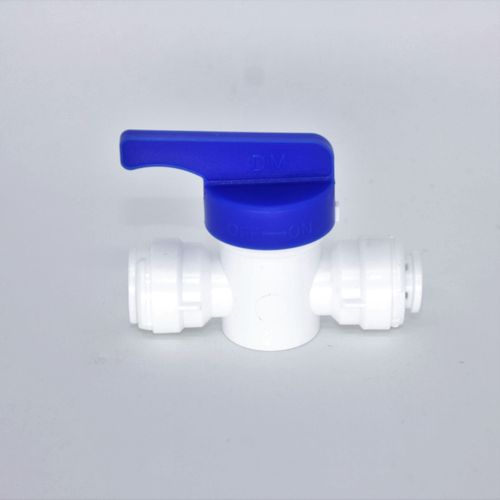Conexão rápida união com válvula manual tubo 3/8" X tubo 3/8"